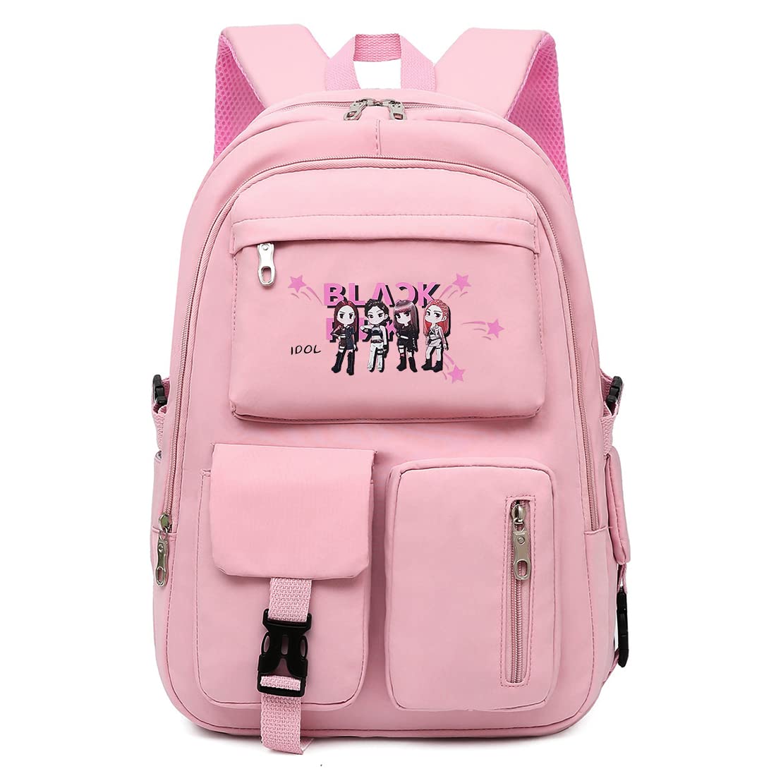 PALAY Blackpink Backpack for Girls School Bags Blackpink Kpop Theme Prints with USB Charging and Headset Port Backpack for Student College School Bag for Boys PALAY Blackpink Backpack for Girls School Bags Blackpink Kpop Theme Prints with USB Charging and Headset Port Backpack for Student College School Bag for Boys